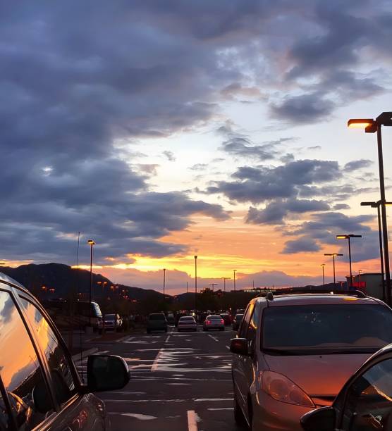 istock Sunset in a parking lot 2177508339