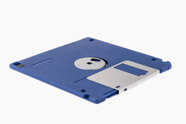 istock The back of a blue floppy disk isolated on a white background 2177508837