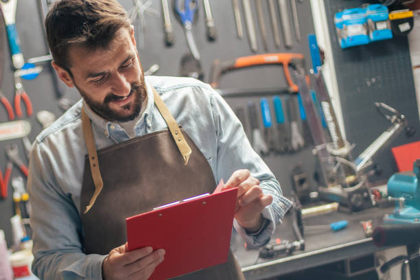 istock Inventory day in a bicycle shop 2177510156