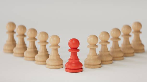 istock RED chess business concept, leader AND success, Leader out standing.3D rendering on white background. 2177515546