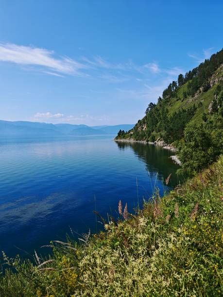 istock Summer landscape with mountains and reflection on Circum-Baikal Railway 2177517502