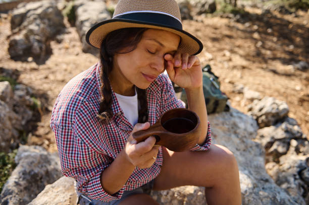 istock Woman Relaxing on a Hiking Break 2177519936