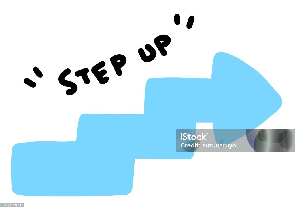 Arrow Step Image Illustration Of Step Up Arrow Stock Illustration - Download Image Now ...