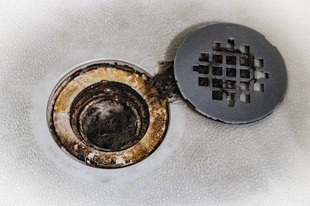 istock Hair trapped in the shower 2177532219