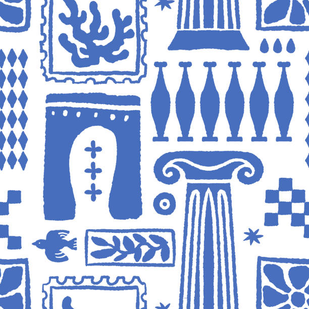 Patterned Columns 200+ Pattern Of Blue Columns Seamless Texture Stock Photos, Pictures ...