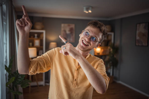 istock A teenager makes a video for his vlog 2177543469