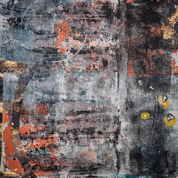 istock Expressive modern painting featuring vibrant brushwork, layered texture. Acrylic and oil mix to form a stunning abstract composition, ideal for adding artistic energy to interiors or digital projects. 2177548302
