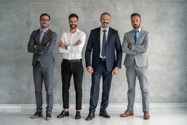 istock Professional businessmen posing confidently in corporate attire. 2177550201