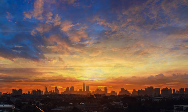 istock Background of orange sky 2177552096