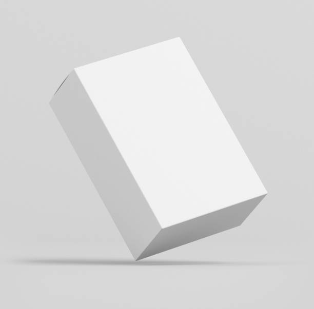 istock Blank white box cover mockup on white background. 3D illustration 3D rendering 2177553083