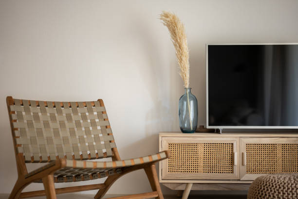 istock A Modern Scandinavian Living Room Setup Featuring Stylish Decor Elements and Accessories 2177556839