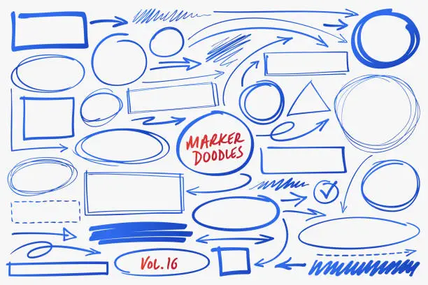 Highlighter Marker Scribbles Highlighter Marker Scribbles