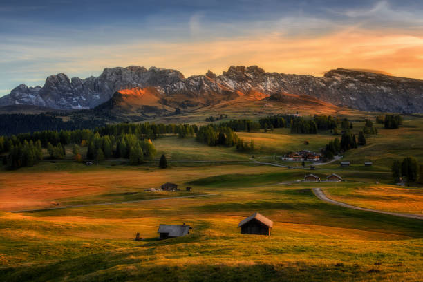 istock Alpe di Siusi, Seiser Alm, Rosengarten group 2177560168