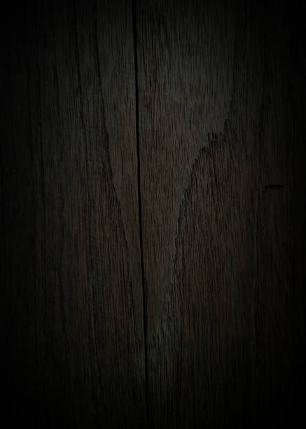 Dark wood plank background. Natural wood grain texture. Vintage style with copy space