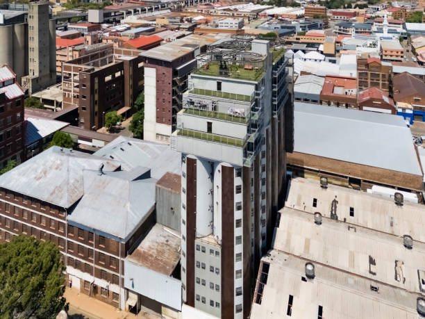 istock Apartments built from Silos and Shipping Containers 2177573957