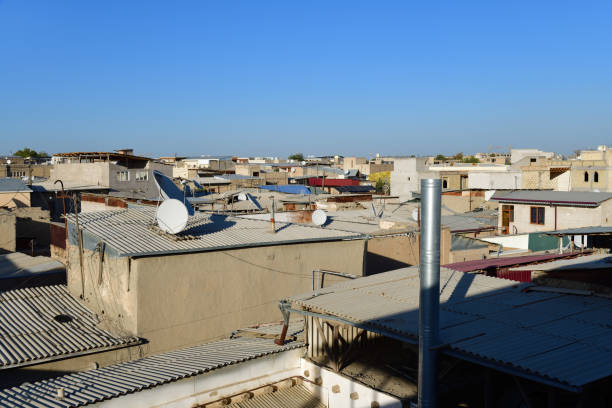 Bukhara roofs in old part of city. Uzbekistan
