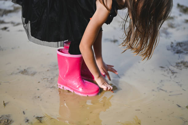 istock Close up of foot wearing boots 2177586613