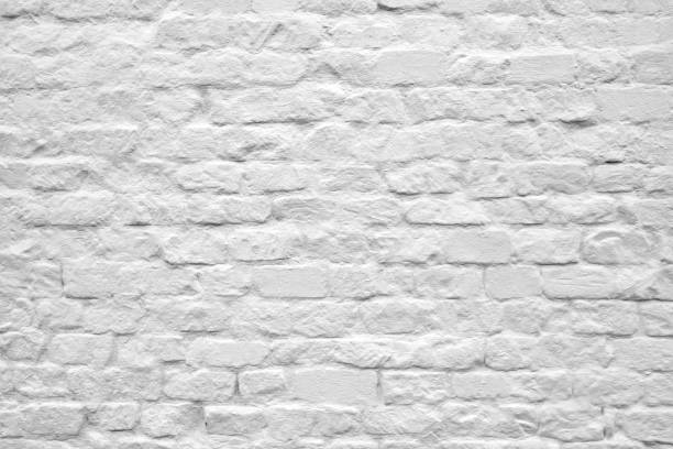 istock Old grunge white painted brick wall texture background 2177587864