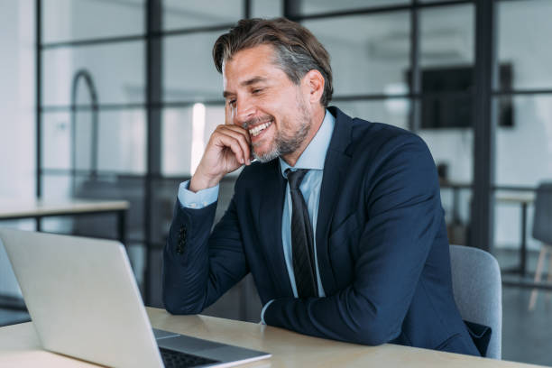 istock Businessman having video call in the office. 2177591343