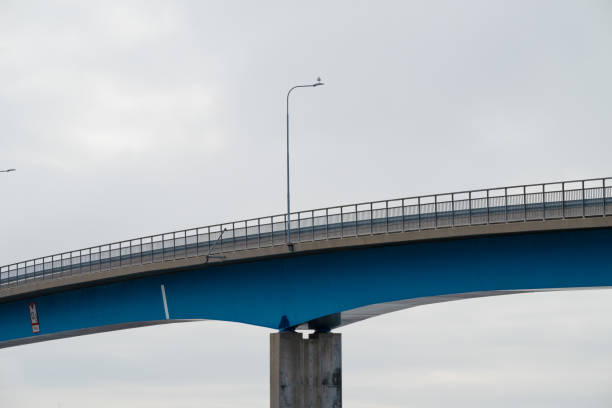 Roadway of a bridge between islands.