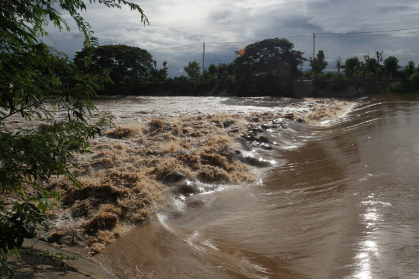istock Flash floods flow from the mountains into the Ping River. 2177597719