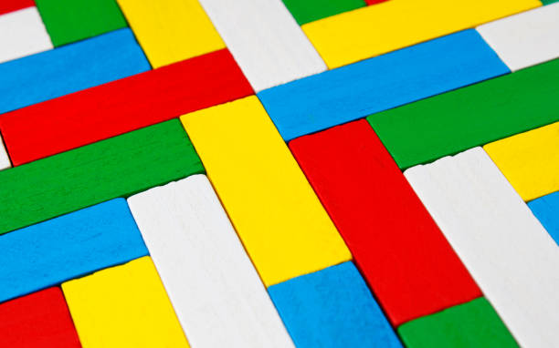 istock Background with colorful geometric wooden figures 2177608292