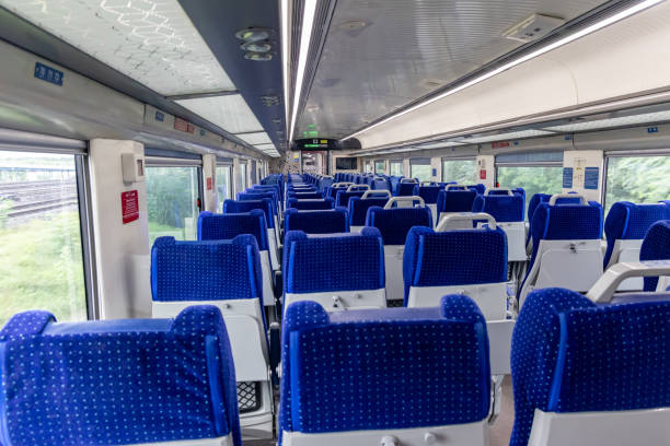 istock Passenger Coaches of high speed Train During Daytime from low angle 2177614376
