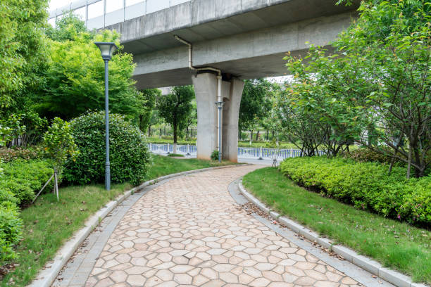 istock walkway in the modern city 2177618335