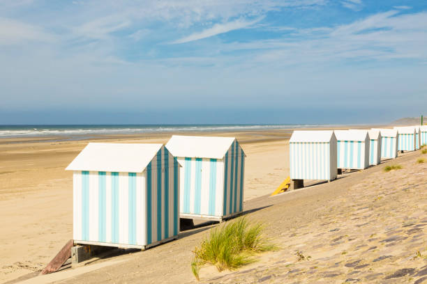istock Beach huts at Hardelot-Plage, Normandy, France 2177618642