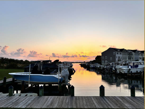 istock Sunrise Assawoman Bay Harbor Reflection 2177621577