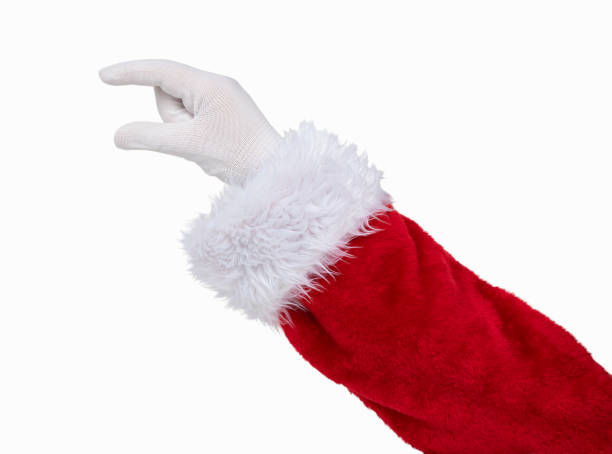 istock Santa Claus holding a blank object over white background 2177624392