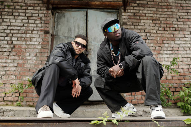 istock Hip-Hop Artists Posing by Old Brick Building 2177626151