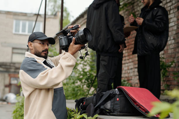 istock Capturing Footage with Professional Camera Outdoors 2177626186