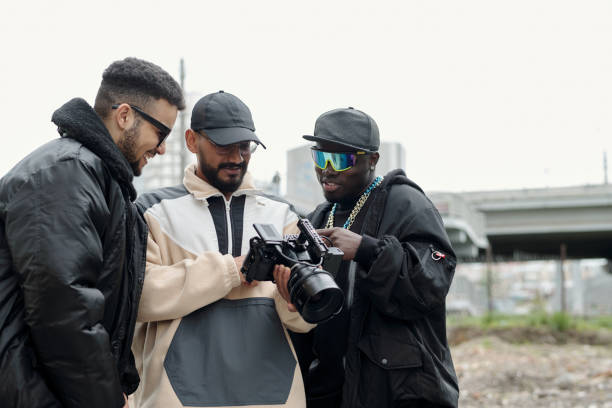 istock Reviewing Camera Settings at Outdoor Urban Location 2177626204