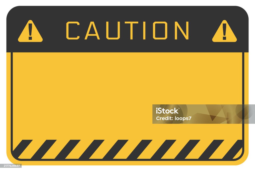 Caution Sign Template Stock Illustration Download Image Now Advice