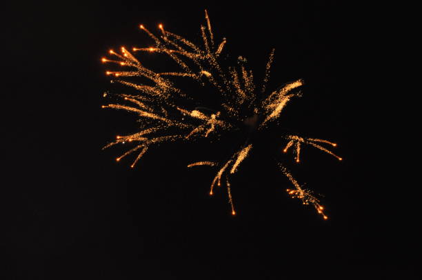 istock Colorful fireworks show shines especially bright in the night sky 2177631231
