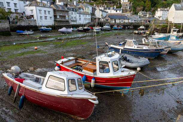 istock Fishing boats in Polperro 2177636239