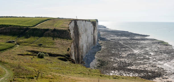 istock Ault, France - 09 15 2024: Panoramic view of Cliffs, pastures, meadows and the sea from coastal path 2177637930
