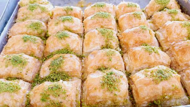 istock All of them are Turkish desserts with syrup. 2177639131