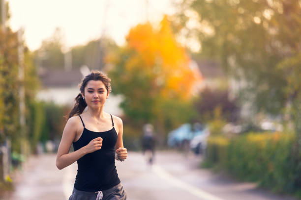 istock A morning run in the neighborhood 2177639901