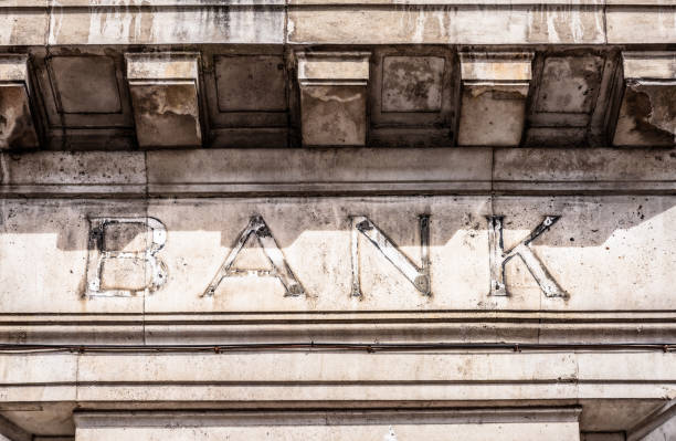 istock Former Bank sign 2177643944