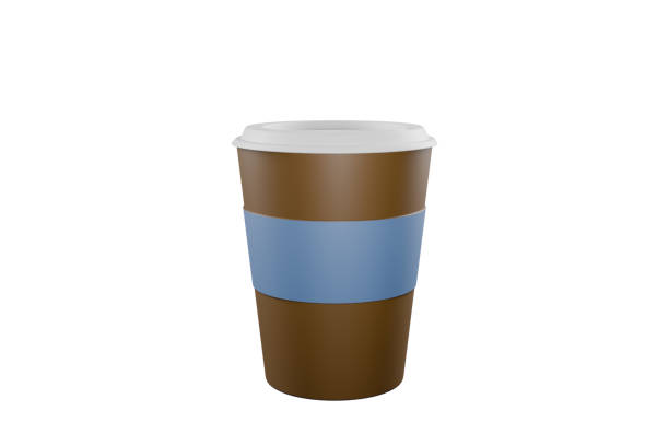 Cup of coffee isolated on white background