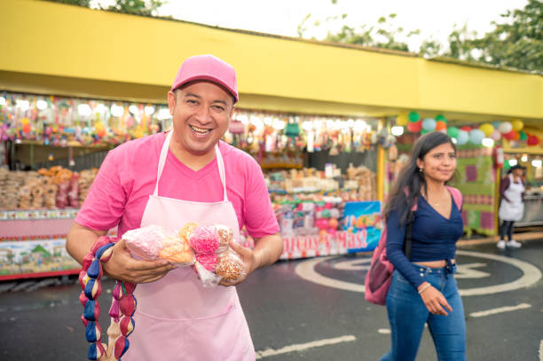 istock Latin merchant at a Latin American fair. 2177645175