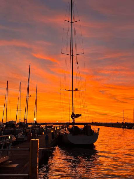 istock Sunset in Viareggio, Tuscany 2177648455