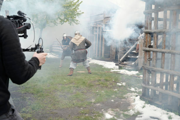 istock Filming Historical Battle Scene with Smoke Effects 2177650705