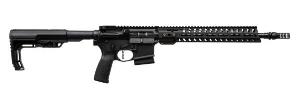 istock Modern automatic rifle isolated on white background. Weapons for police, special forces and the army. Automatic carbine. Assault rifle on white back. 2177656431