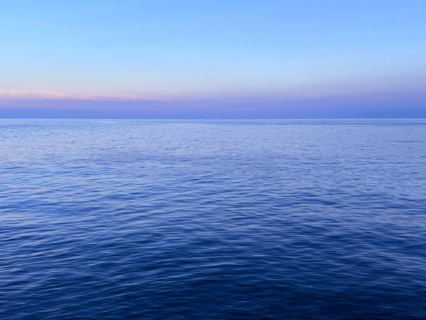 istock Blue calm sea at morning 2177666556