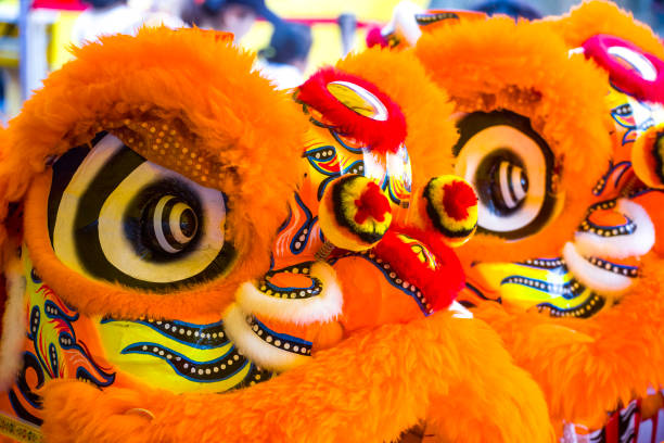 istock Lion Dance at Temple Festival 2177680875