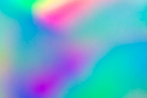 istock Abstract blur holographic rainbow foil iridescent background 2177680947