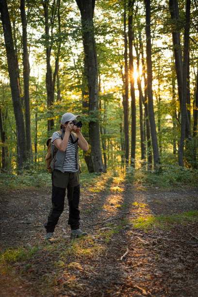 istock Birding in Lush Green Forest at Sunset. Mental Wellbeing 2177681055